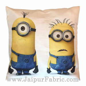 Jute Cushion Cover Digital Print Soft Minions