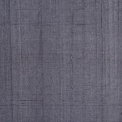 Midnight Blue Handloom Kanchi Cotton Saree With Zari Checks