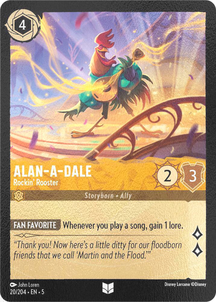 Alan-A-Dale - Rockin' Rooster - 20/204 [Shimmering Skies] [Cold Foil]