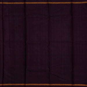 Green & Orange Handloom Kanchipuram Silk Saree With Checks