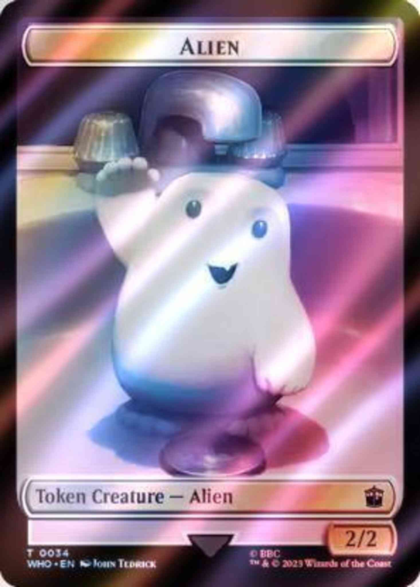 Alien Token (34) // Clue Token (53) [Universes Beyond: Doctor Who: Tokens] [Surge Foil]