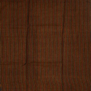 Mustard Handloom Tussar Silk Saree Printed With Floral Vine Motifs-Mustard