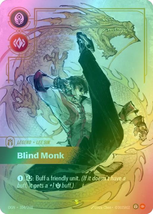 Blind Monk (Lee Sin) (Overnumbered) - 304/298 [Origins] [Foil]