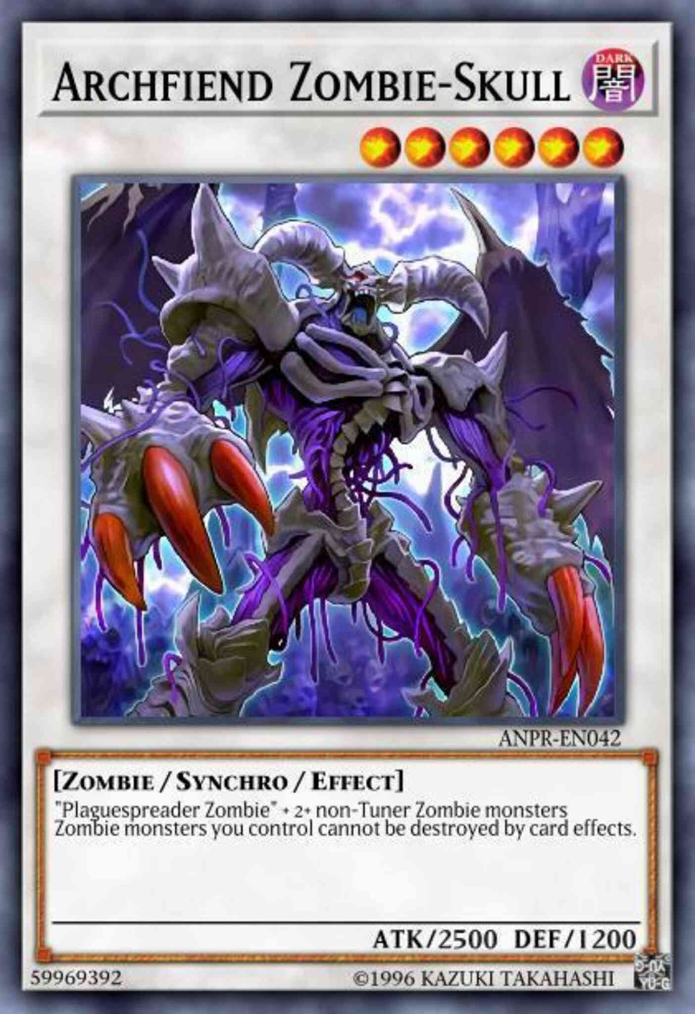 Archfiend Zombie-Skull - ANPR-EN042 - Super Rare - 1st Edition
