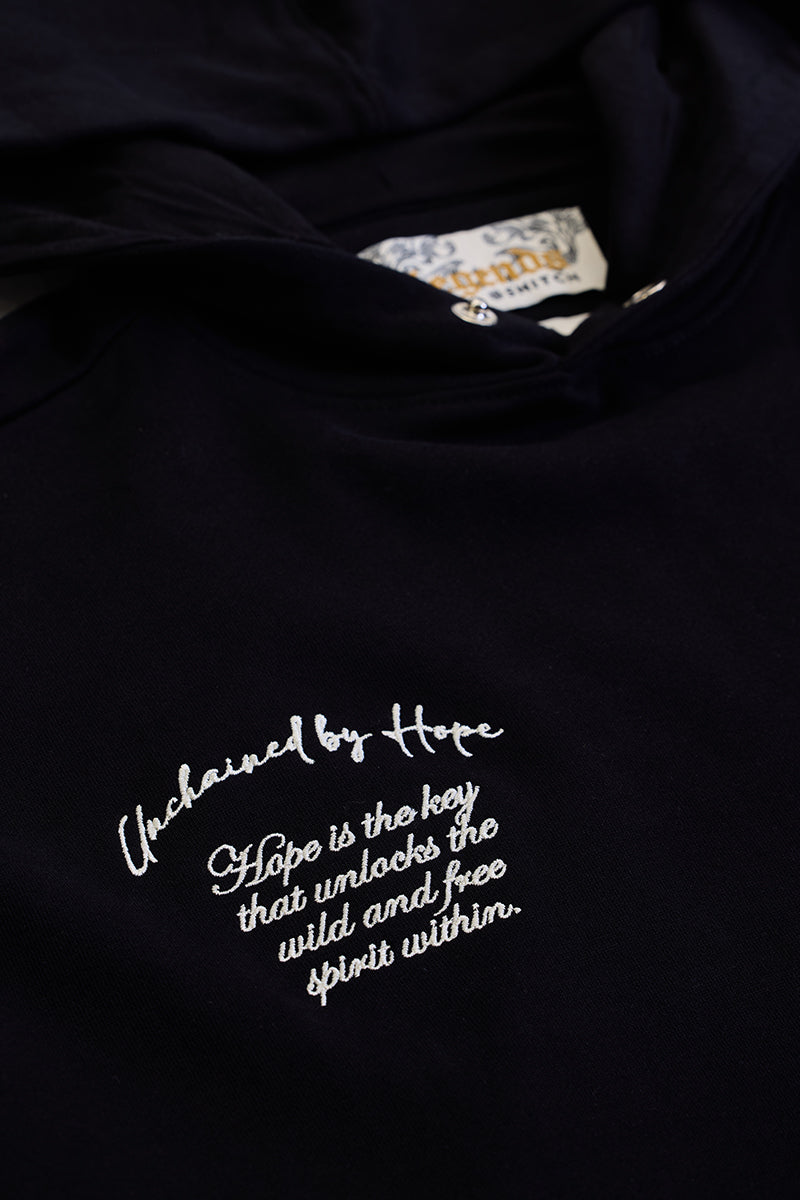 Legends Unchained Black Embroidered Hoodie