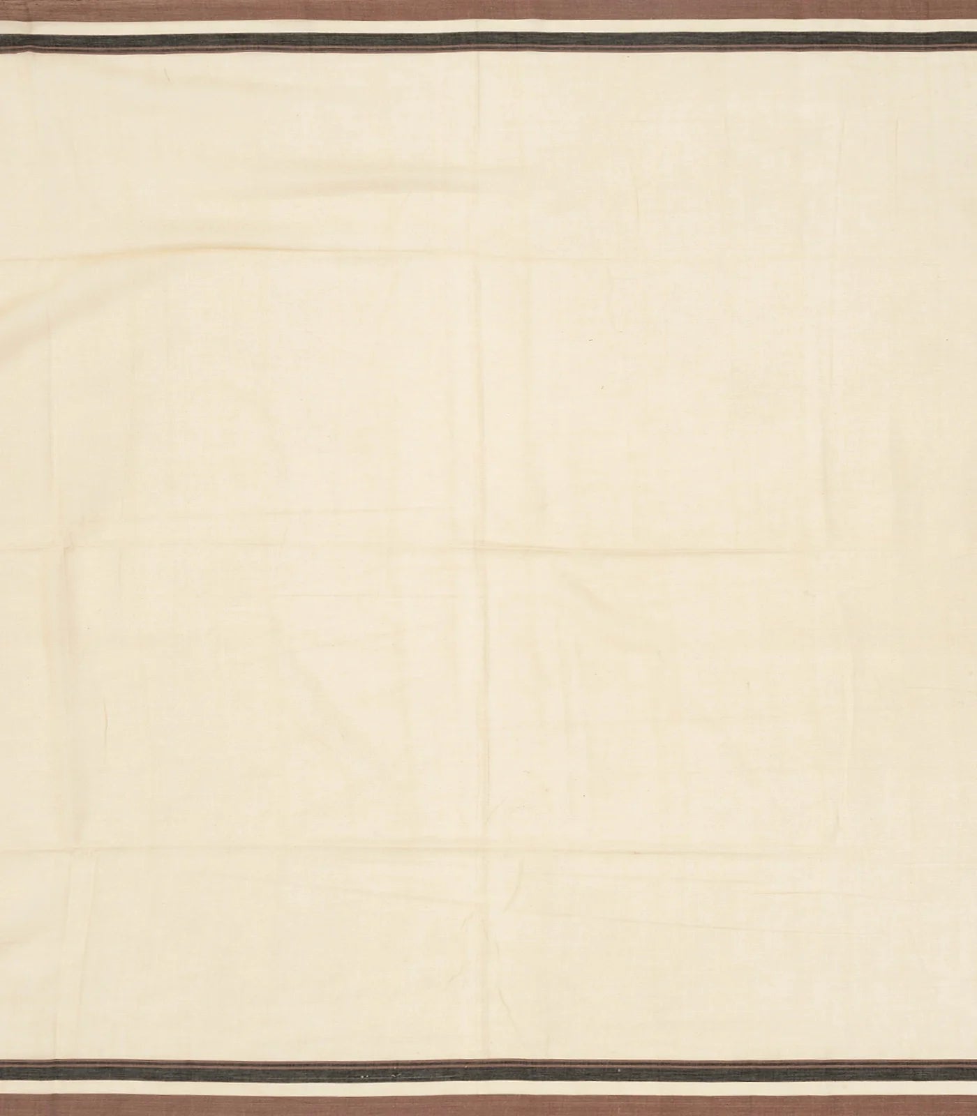 Taupe Handloom Bengal Cotton Saree With Bird Buttas