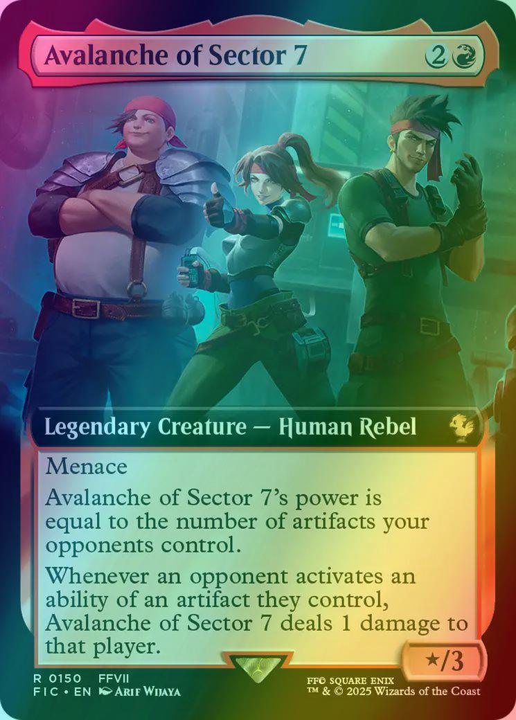 Avalanche of Sector 7 [150] [Extended Art] [FINAL FANTASY: Commander] [Foil]