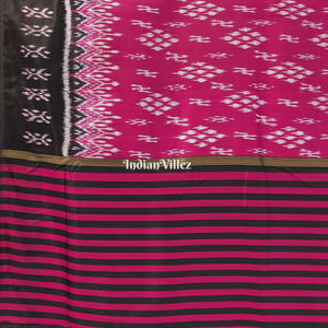 Magenta Odisha Ikat  Contemporary Silk Saree