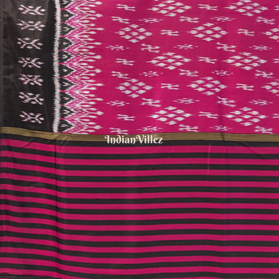 Magenta Odisha Ikat  Contemporary Silk Saree