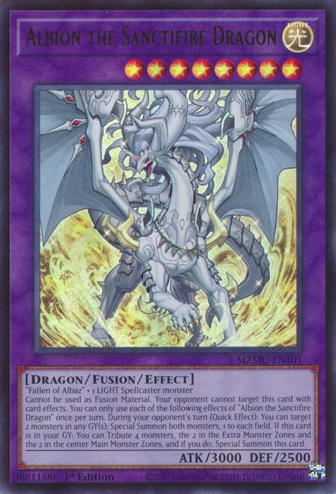 Albion the Sanctifire Dragon - MZMU-EN101 - Ultra Rare - 1st Edition