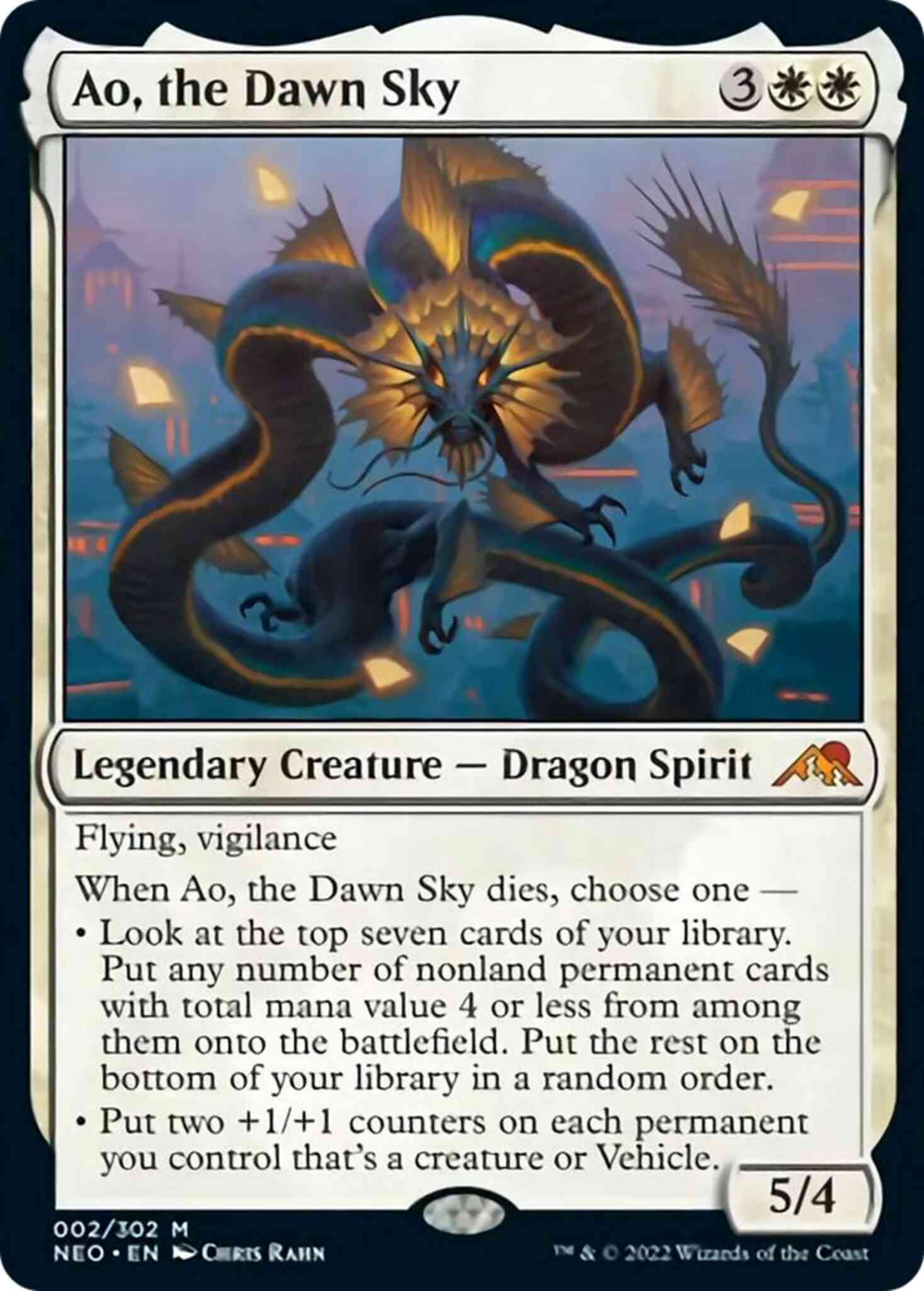 Ao, the Dawn Sky [2] [Kamigawa: Neon Dynasty] [Non-Foil]