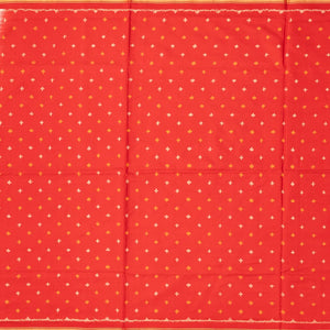 Cream Handloom Ikat Silk Saree With Diamond Motifs