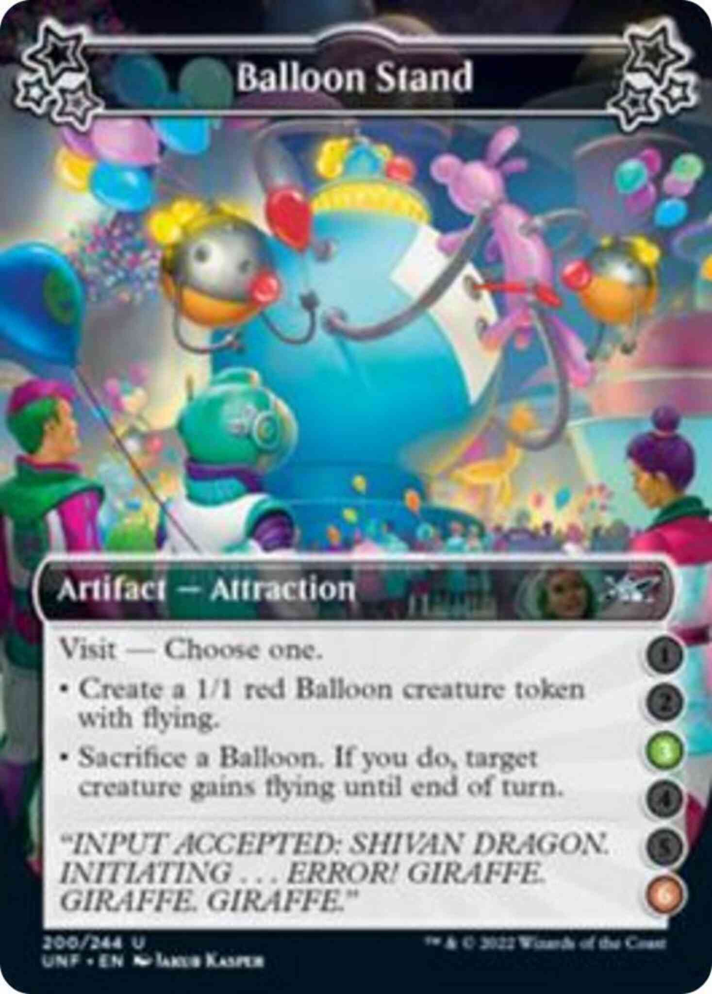 Balloon Stand (3/6) [200b] [Borderless] [Unfinity] [Non-Foil]