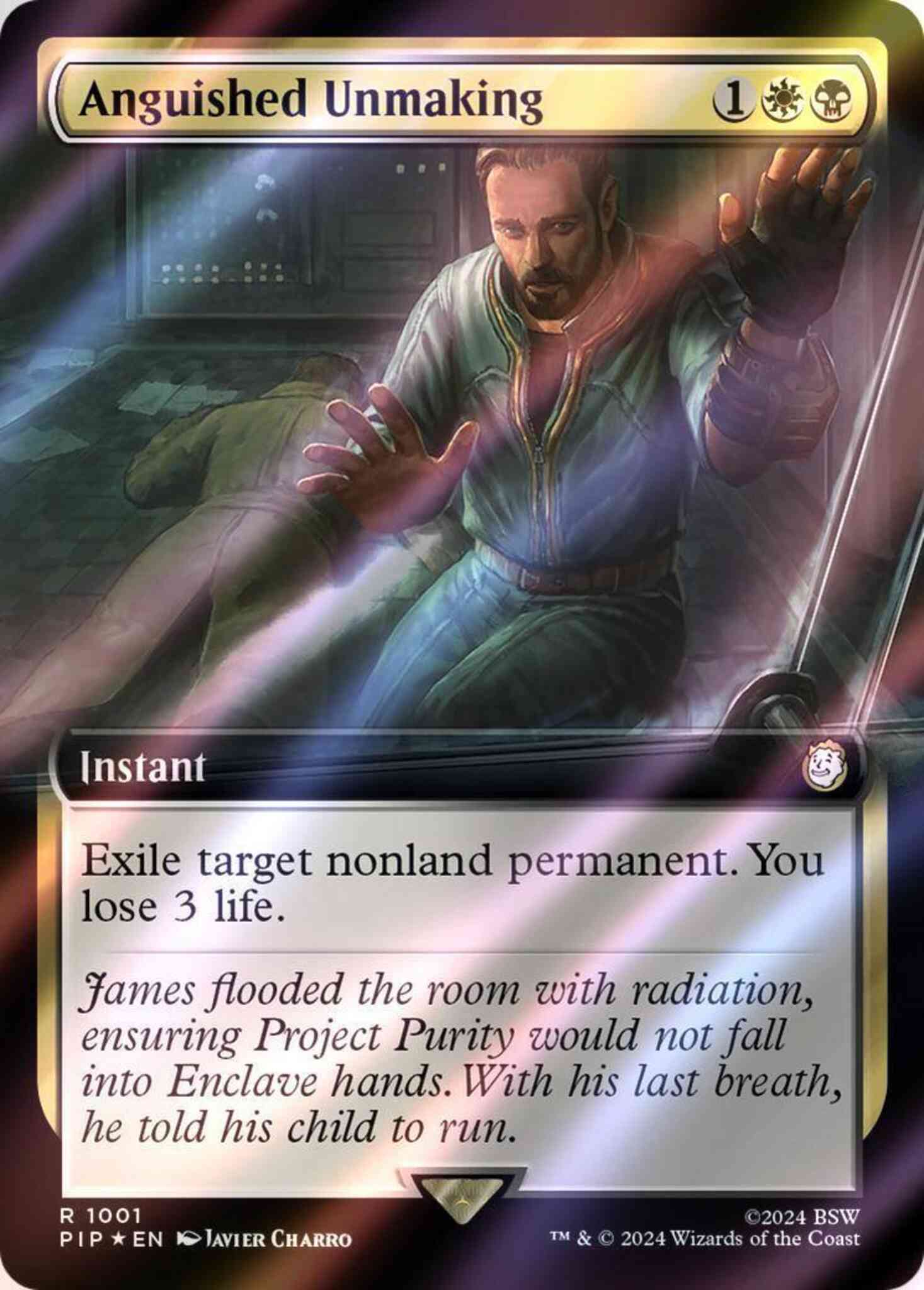 Anguished Unmaking [1001] [Extended Art] [Fallout] [Surge Foil]