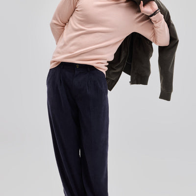 Light Pink Knitted Sweatshirt