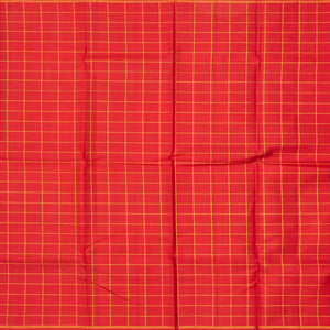 Multi Color Handloom Kanchipuram Silk Saree With Checks