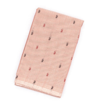 Baby Pink Handloom Rasipuram Cotton Saree With Mango Motifs