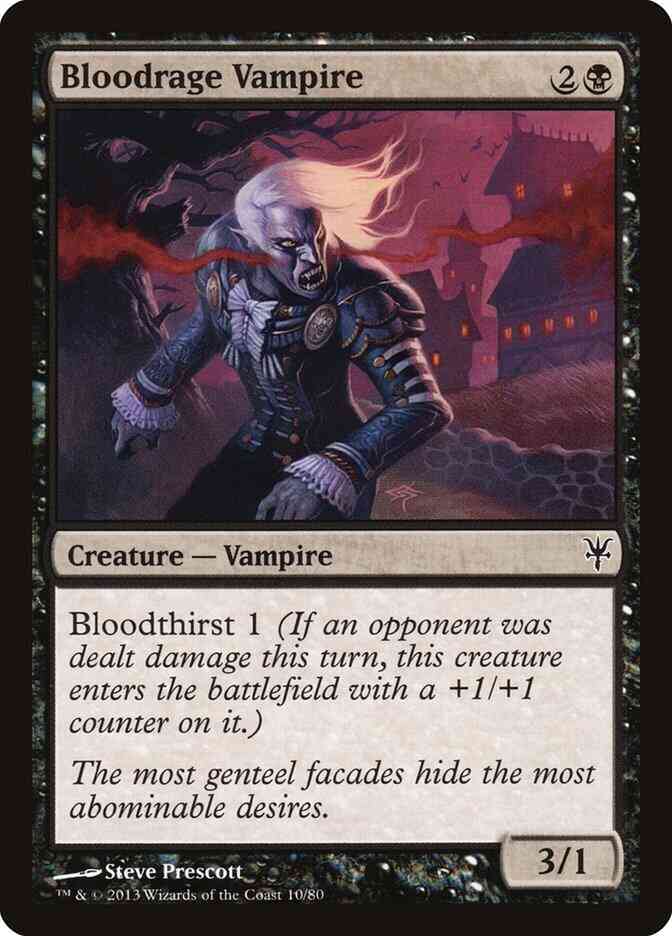 Bloodrage Vampire [10] [Duel Decks Sorin vs Tibalt] [Non-Foil]