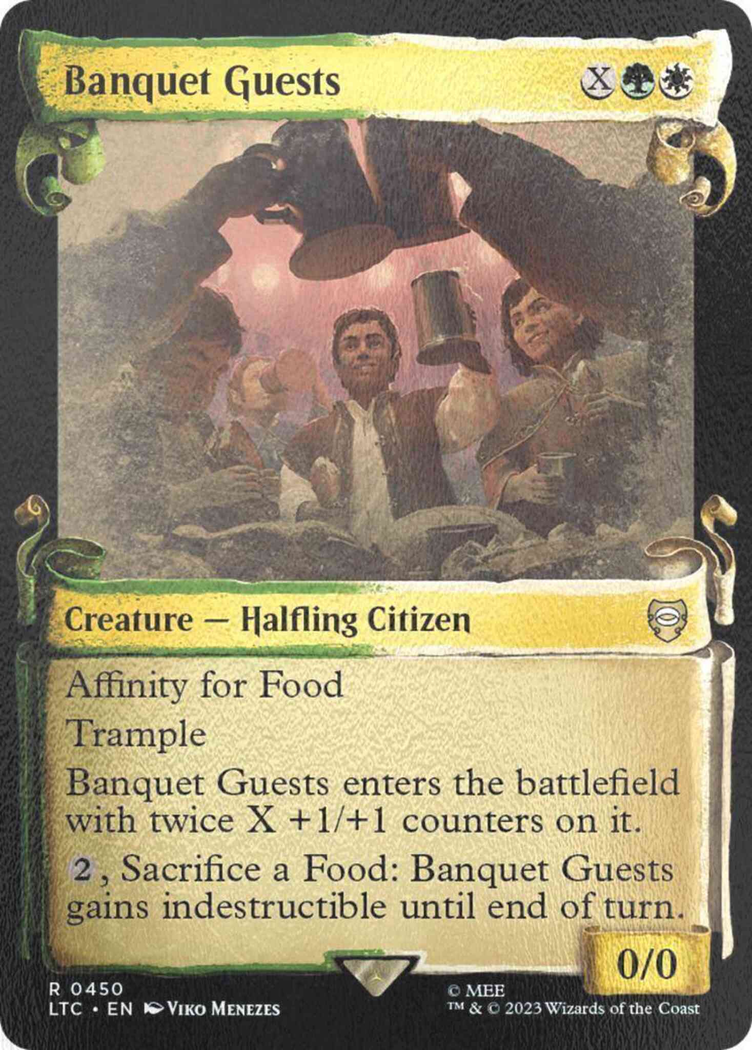 Banquet Guests [450] [Scrolls Showcase] [The Lord of the Rings: Tales of Middle-earth: Commander] [Silver Foil]