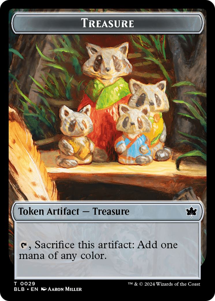 Beast Token (24) // Treasure Token (29) [Bloomburrow: Commander: Tokens] [Non-Foil]
