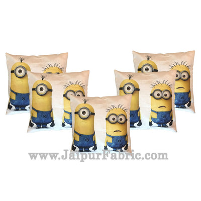 Jute Cushion Cover Digital Print Soft Minions