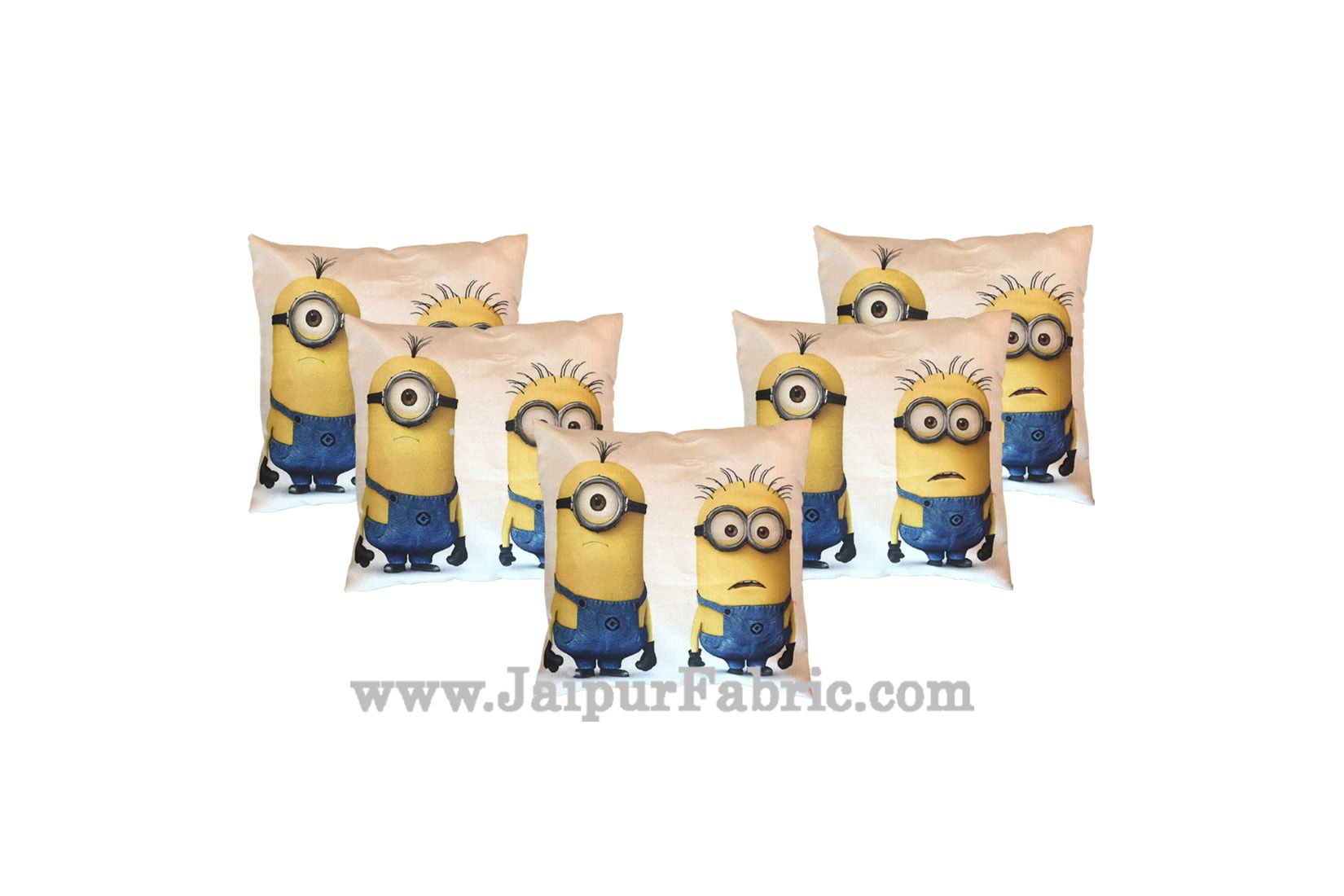 Jute Cushion Cover Digital Print Soft Minions