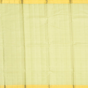 Dark Blue Handloom Kanchipuram Korvai Silk Saree With Floral Buttas