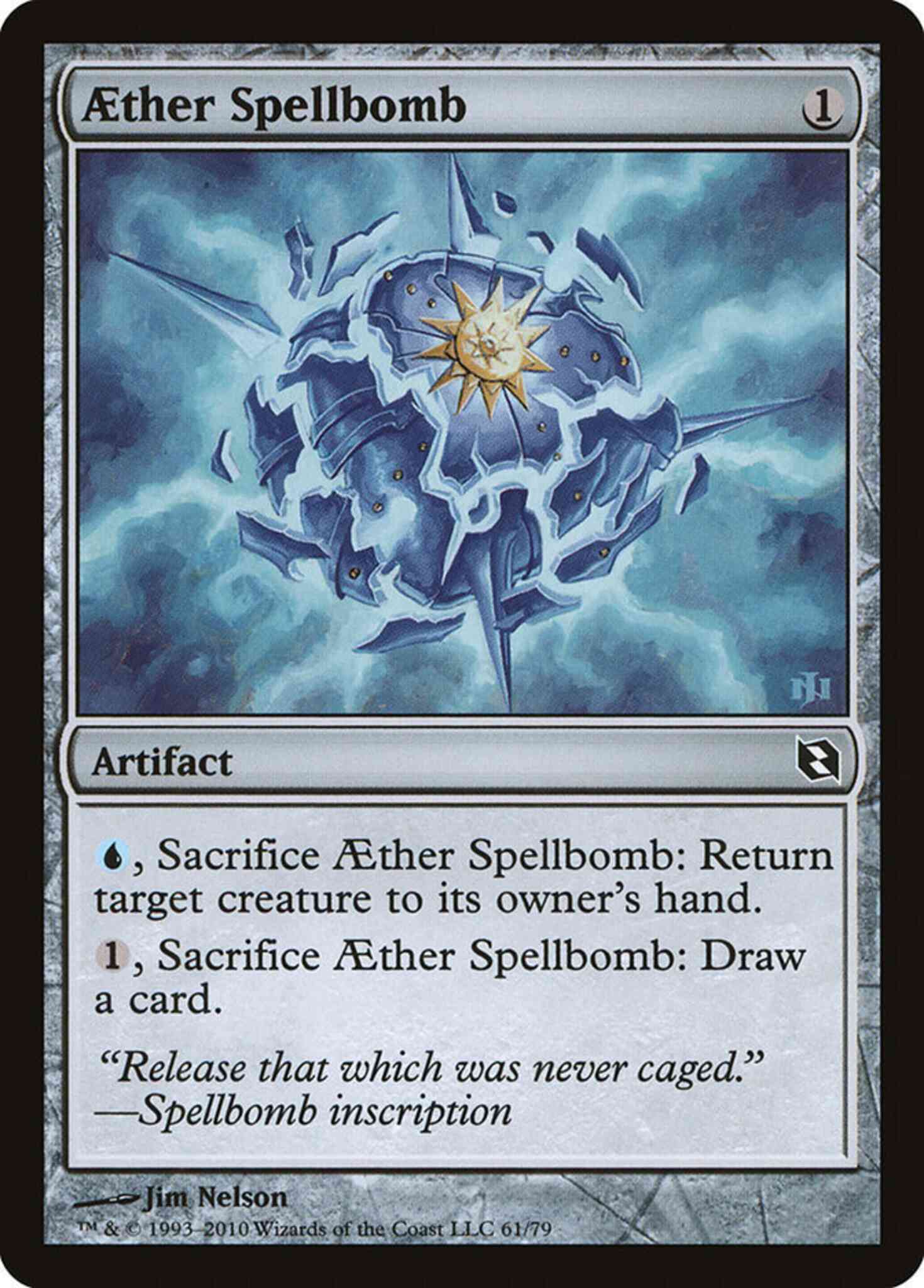 Aether Spellbomb [61] [Duel Decks: Elspeth vs. Tezzeret] [Non-Foil]