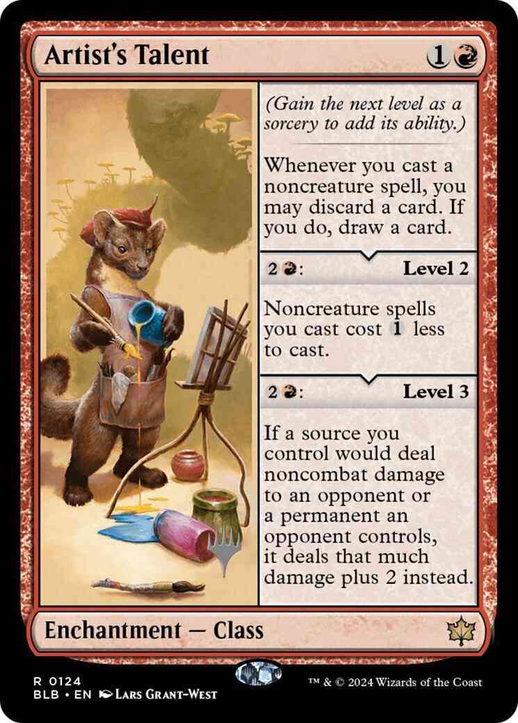Artist's Talent [124p] [Promo Pack] [Bloomburrow: Promos] [Non-Foil]