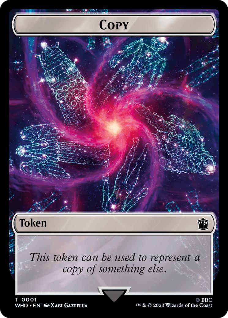 Alien Angel Token (11) // Copy Token (01) [Universes Beyond: Doctor Who: Tokens] [Non-Foil]