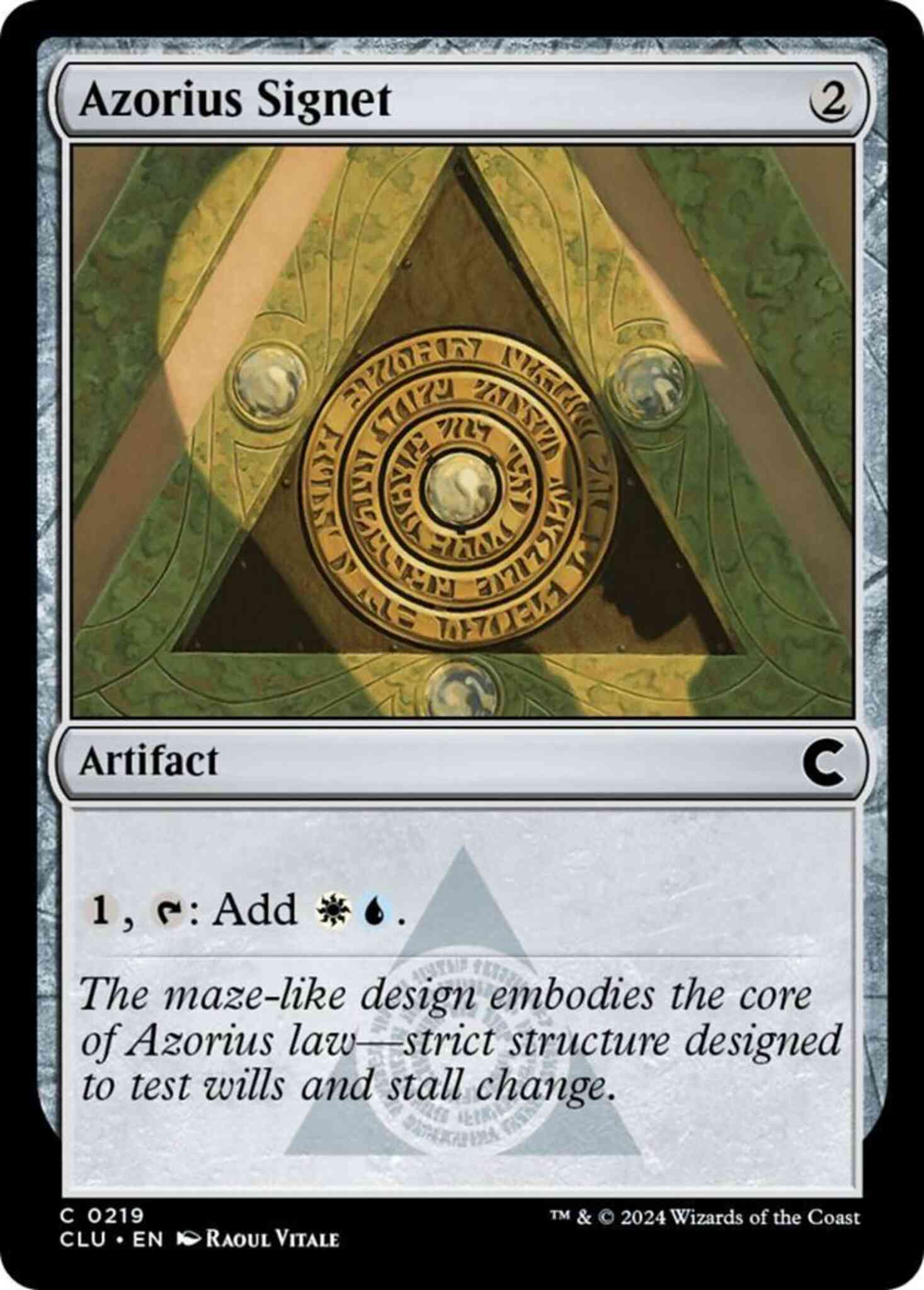 Azorius Signet [219] [Ravnica: Clue Edition] [Non-Foil]