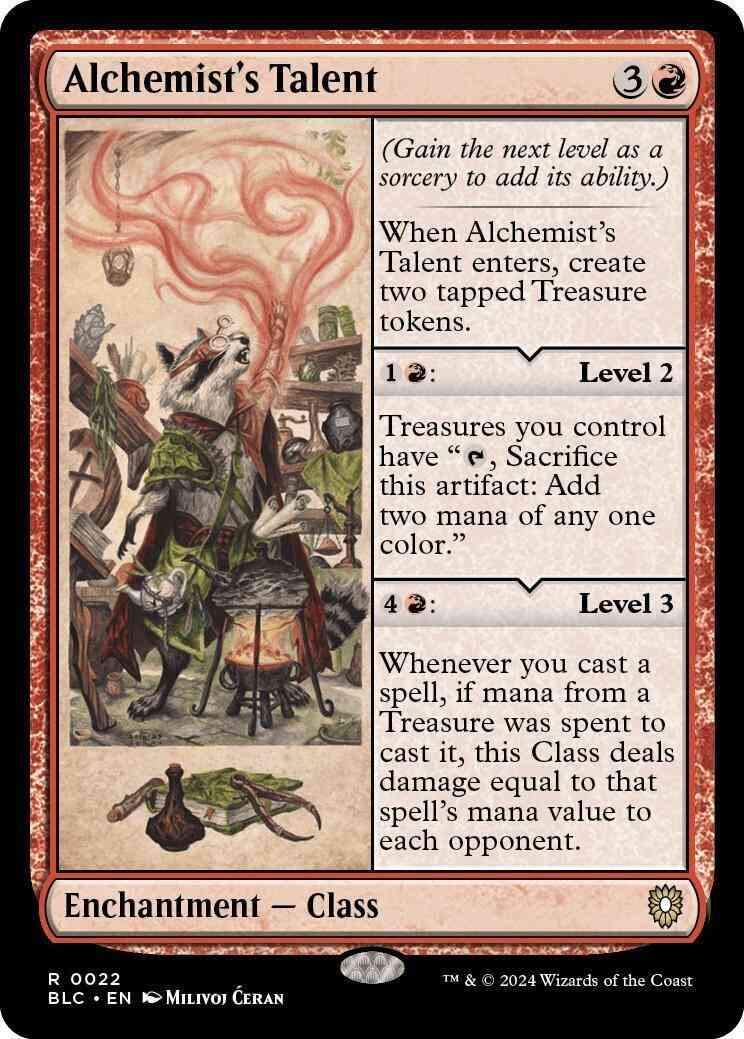 Alchemist's Talent [22] [Bloomburrow: Commander] [Non-Foil]