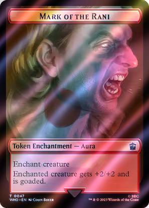 Alien Token (34) // Mark of the Rani Token (47) [Universes Beyond: Doctor Who: Tokens] [Surge Foil]