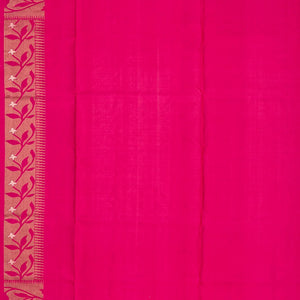 Pink Handloom Soft Silk Saree With Floral Jaal Motifs
