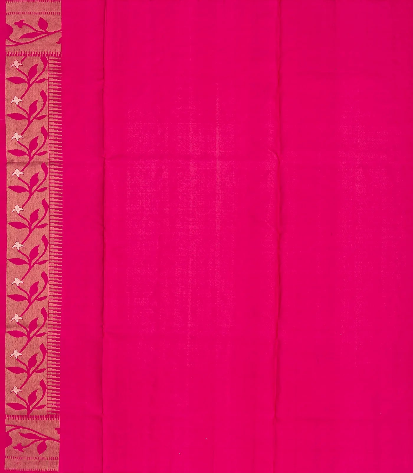 Pink Handloom Soft Silk Saree With Floral Jaal Motifs