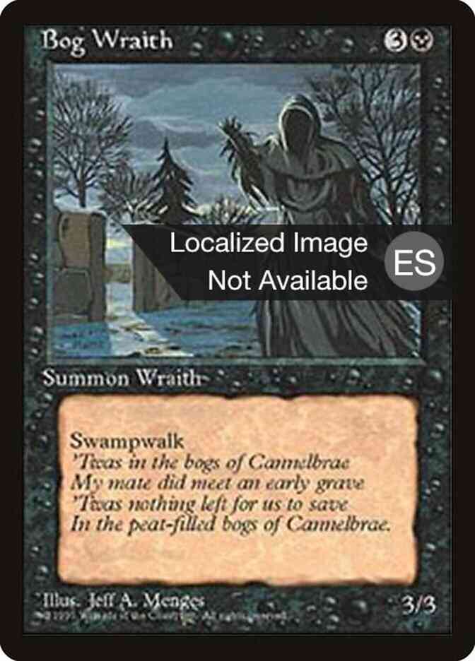 Bog Wraith - Spanish [124] [Fourth Edition Black Border: Spanish] [Non-Foil]
