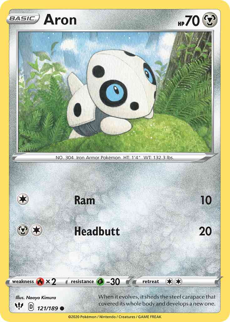 Aron - 121/189 - Common [swsh3-121] [Reverse Holo]