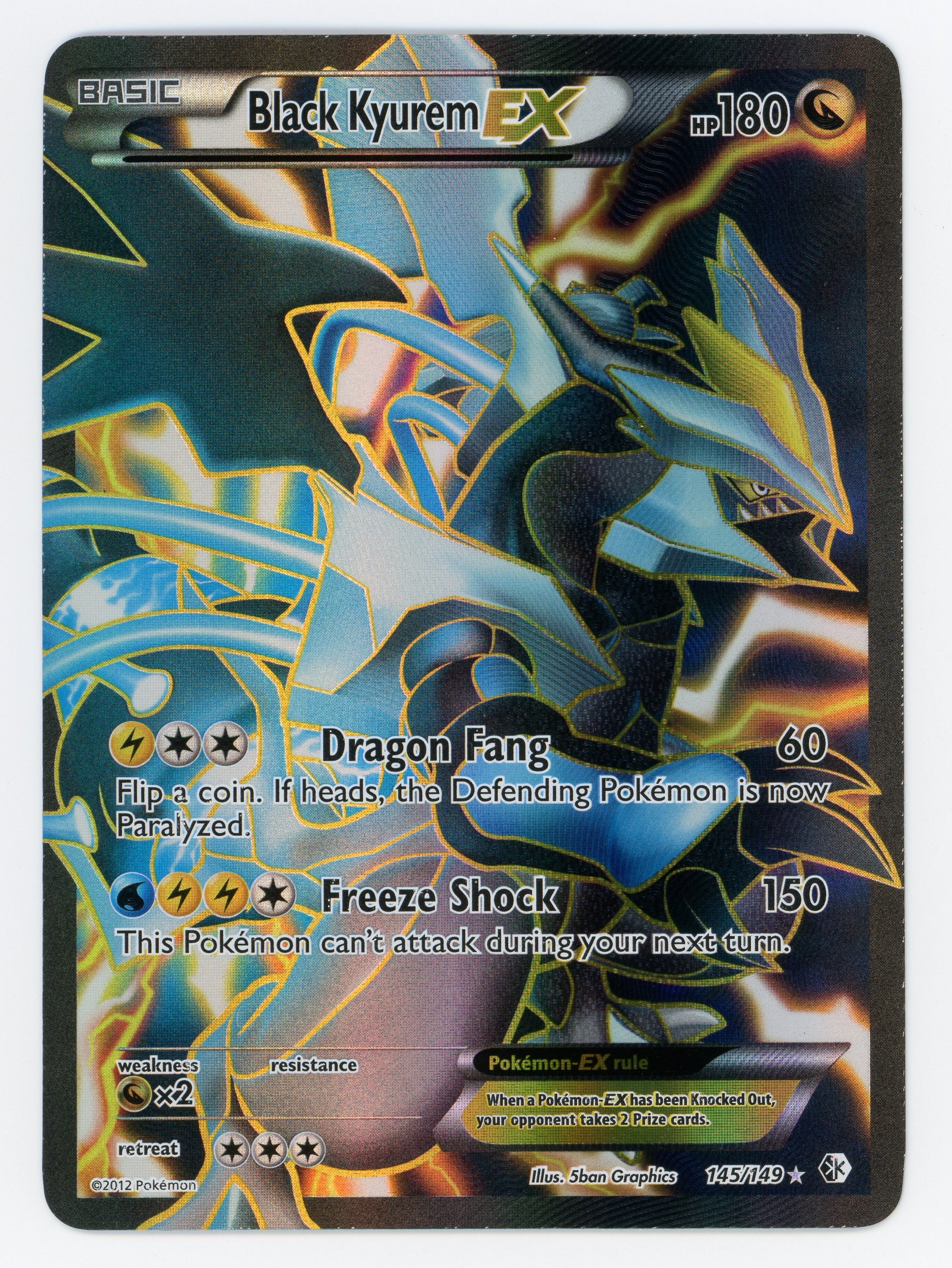 Black Kyurem-EX - 145/149 - Rare Ultra - Ultra Rare - Scan 15717