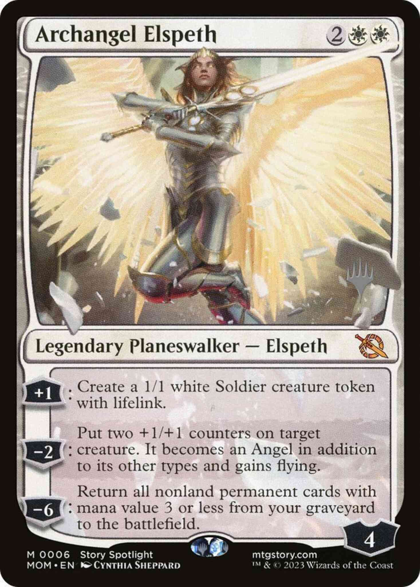 Archangel Elspeth [6p] [Promo Pack] [March of the Machine: Promos] [Non-Foil]