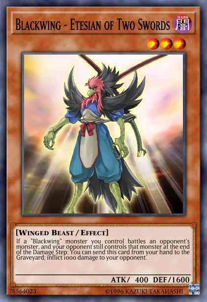 Blackwing - Etesian of Two Swords - LC5D-EN123 - Common - 1st Edition