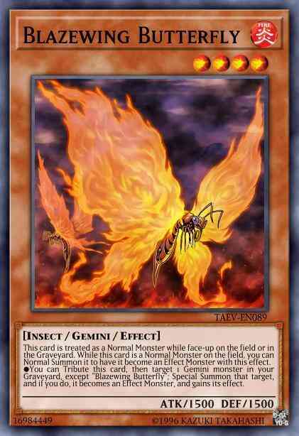 Blazewing Butterfly - TAEV-EN089 - Super Rare - Unlimited