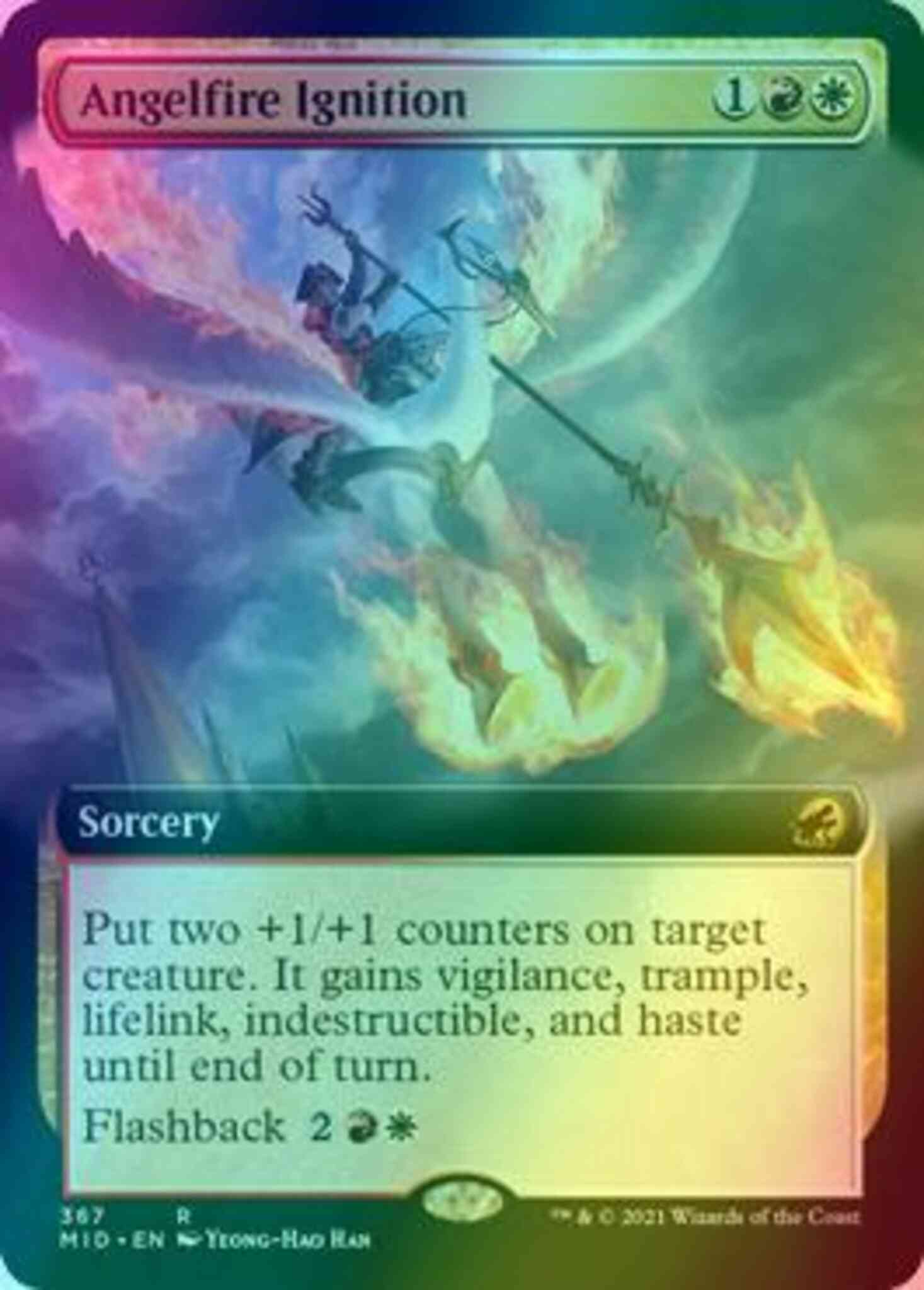 Angelfire Ignition [367] [Extended Art] [Innistrad: Midnight Hunt] [Foil]