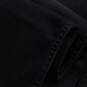 Black Distressed Slim Fit Jeans