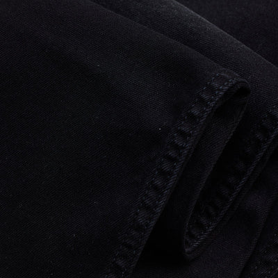 Black Distressed Slim Fit Jeans