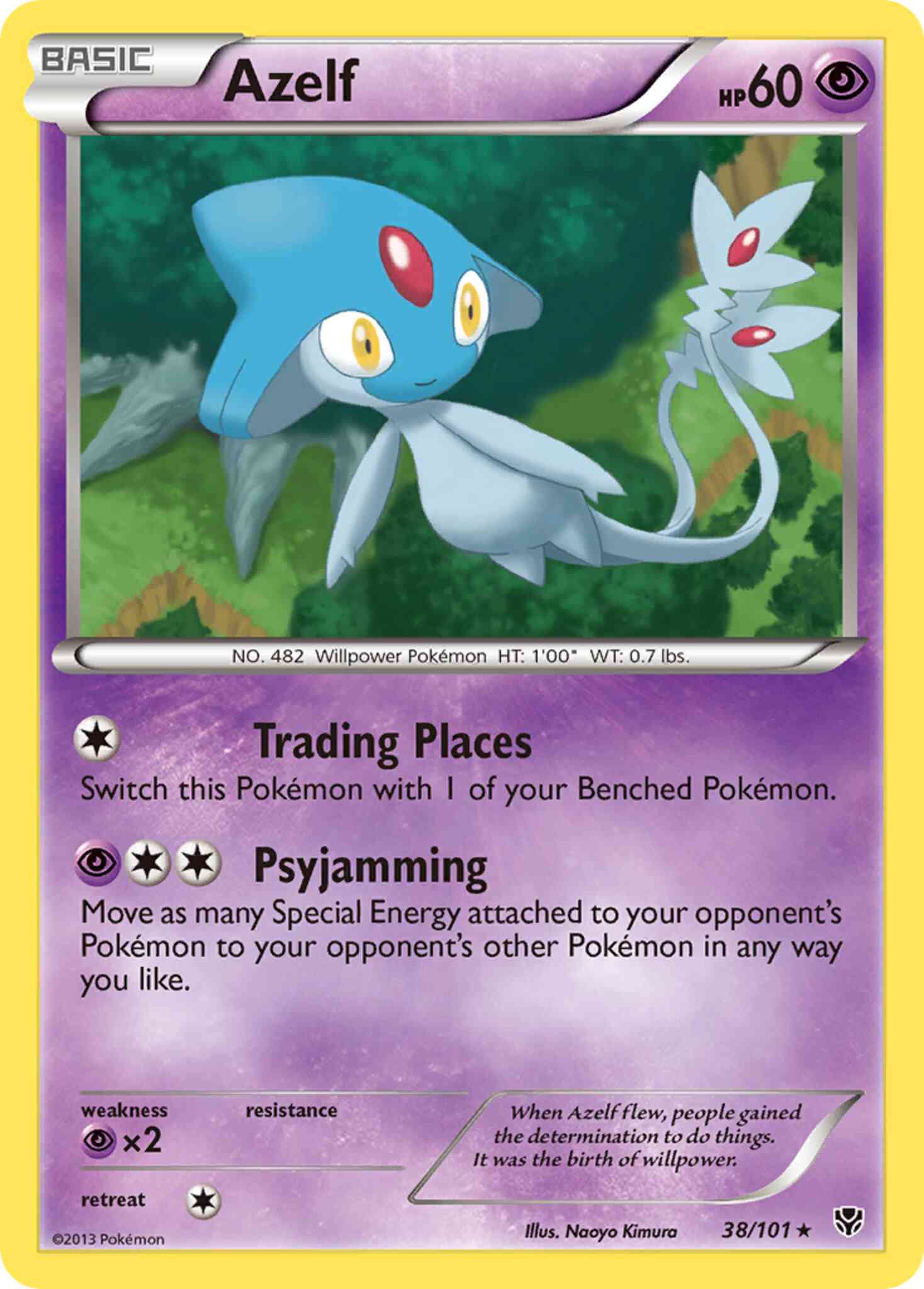 Azelf - 38/101 - Rare [bw10-38] [Non-Holo]