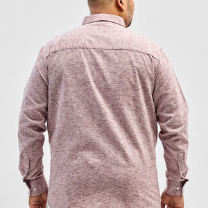 Mauve Linen Blend Shirt