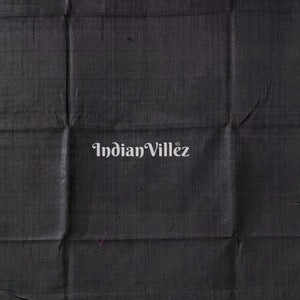 Parrot Green Ganjam Bomkai Theme Gopalpur Tussar Silk Saree