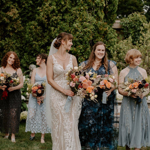 A Romantic Museum Wedding with Bright DIY Flowers