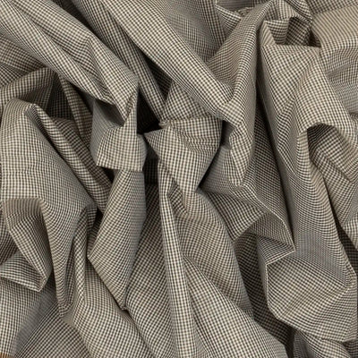 Grey Handloom Rasipuram Cotton Saree With Checks