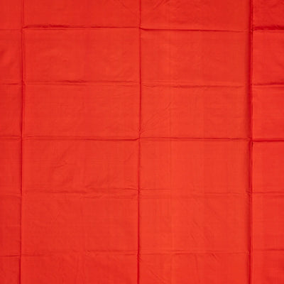 Red Banarasi Silk Saree With Floral Motifs